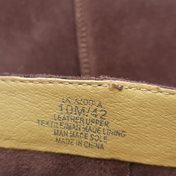 LUCKY BRAND Tall Suede Western Heel Boot SZ 10 Knee High Boots - Picture 9 of 10